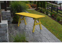 A & L Furniture Co. Yellow Pines 6' Traditional Table Only - Specify for Free 2" Umbrella Hole  - Ships FREE in 5-7 Business days - Rocking Furniture