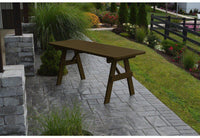 A & L Furniture Co. Yellow Pines 6' Traditional Table Only - Specify for Free 2" Umbrella Hole  - Ships FREE in 5-7 Business days - Rocking Furniture