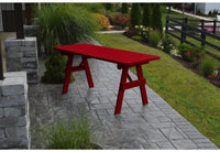 A & L Furniture Co. Yellow Pines 6' Traditional Table Only - Specify for Free 2" Umbrella Hole  - Ships FREE in 5-7 Business days - Rocking Furniture