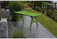 A & L Furniture Co. Yellow Pines 6' Traditional Table Only - Specify for Free 2" Umbrella Hole  - Ships FREE in 5-7 Business days - Rocking Furniture