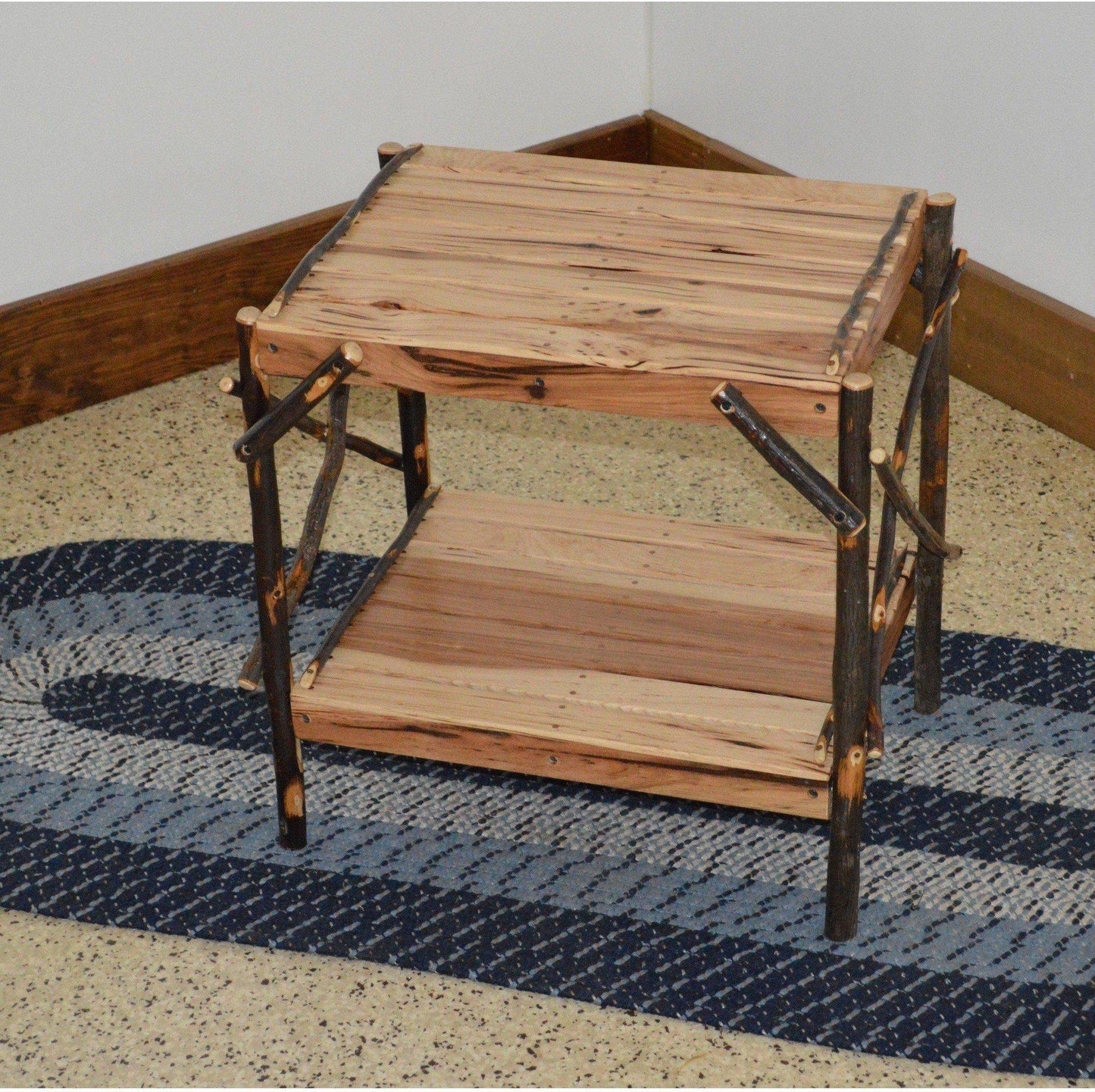 A & L Furniture Co. Amish Hickory End Table  - Ships FREE in 5-7 Business days - Rocking Furniture
