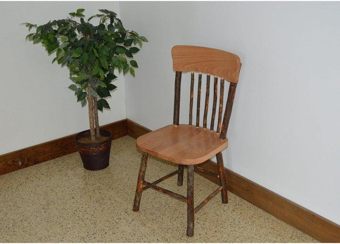A&L Furniture Co. Amish Hickory Panel Back Dining Chair  - Ships FREE in 5-7 Business days - Rocking Furniture