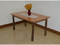 A & L Furniture Co. 4' Hickory Farm Table  - Ships FREE in 5-7 Business days - Rocking Furniture