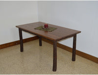 A & L Furniture Co. 4' Hickory Farm Table  - Ships FREE in 5-7 Business days - Rocking Furniture