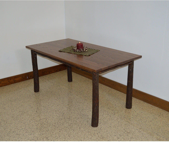 A & L Furniture Co. 5' Hickory Farm Table  - Ships FREE in 5-7 Business days - Rocking Furniture