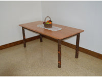A & L Furniture Co. 6' Hickory Farm Table  - Ships FREE in 5-7 Business days - Rocking Furniture