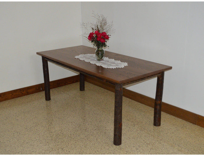 A & L Furniture Co. 6' Hickory Farm Table  - Ships FREE in 5-7 Business days - Rocking Furniture