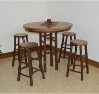 A & L Furniture Co.  Hickory 5 Piece Bar Table Set  - Ships FREE in 5-7 Business days - Rocking Furniture