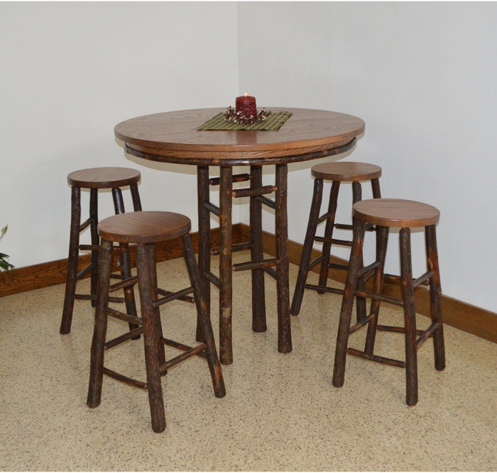A & L Furniture Co.  Hickory 5 Piece Bar Table Set  - Ships FREE in 5-7 Business days - Rocking Furniture