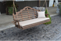 A & L FURNITURE CO. Western Red Cedar 6' Marlboro Swing  - Ships FREE in 5-7 Business days - Rocking Furniture