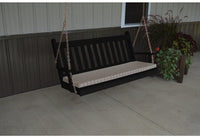 A & L Furniture Co. Yellow Pine 6' Traditional English Swing  - Ships FREE in 5-7 Business days - Rocking Furniture