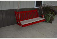 A & L Furniture Co. Yellow Pine 5' Traditional English Swing  - Ships FREE in 5-7 Business days - Rocking Furniture