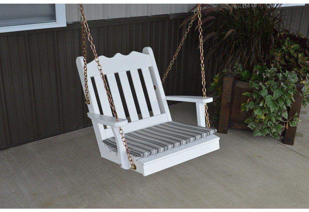 A & L Furniture Co. Yellow Pine 2' Royal English Chair Swing  - Ships FREE in 5-7 Business days - Rocking Furniture