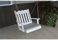 A & L Furniture Co. Yellow Pine 2' Royal English Chair Swing  - Ships FREE in 5-7 Business days - Rocking Furniture