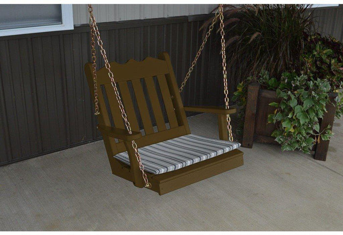 A & L Furniture Co. Yellow Pine 2' Royal English Chair Swing  - Ships FREE in 5-7 Business days - Rocking Furniture