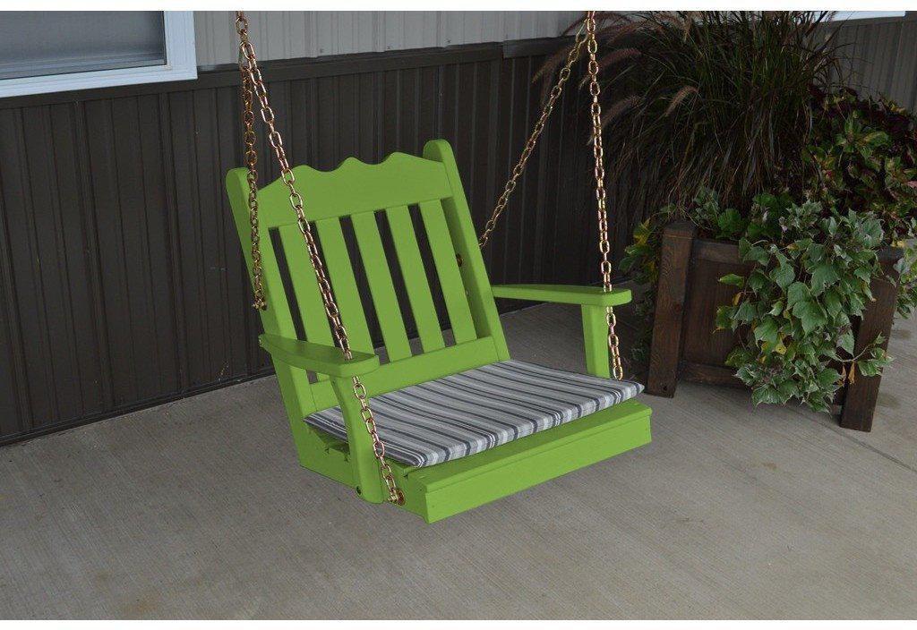 A & L Furniture Co. Yellow Pine 2' Royal English Chair Swing  - Ships FREE in 5-7 Business days - Rocking Furniture