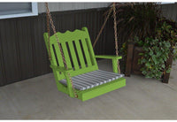 A & L Furniture Co. Yellow Pine 2' Royal English Chair Swing  - Ships FREE in 5-7 Business days - Rocking Furniture