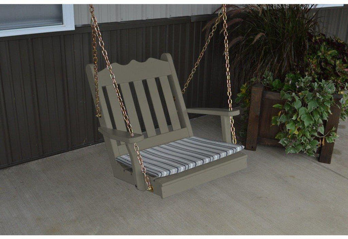 A & L Furniture Co. Yellow Pine 2' Royal English Chair Swing  - Ships FREE in 5-7 Business days - Rocking Furniture