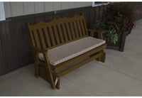 A & L Furniture Co. Yellow Pine 6' Royal English Glider  - Ships FREE in 5-7 Business days - Rocking Furniture