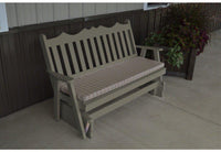 A & L Furniture Co. Yellow Pine 6' Royal English Glider  - Ships FREE in 5-7 Business days - Rocking Furniture