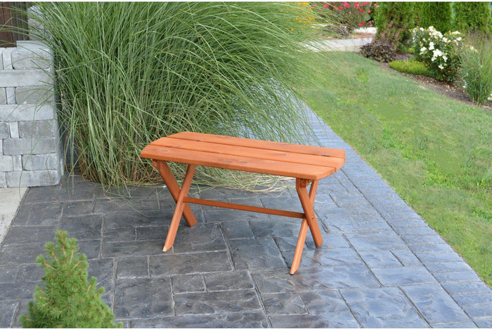 A&L Furniture Co. Western Red Cedar Folding Coffee Table - Rocking Furniture