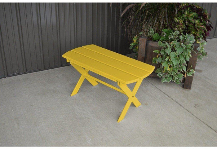 A & L Furniture Co. Yellow Pine Folding Coffee Table  - Ships FREE in 5-7 Business days - Rocking Furniture