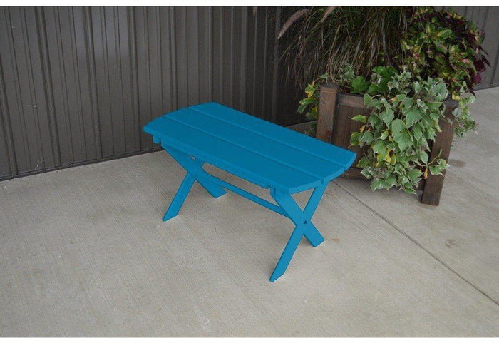 A & L Furniture Co. Yellow Pine Folding Coffee Table  - Ships FREE in 5-7 Business days - Rocking Furniture