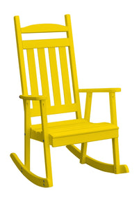 a&l classic porch rocking chair canary yellow