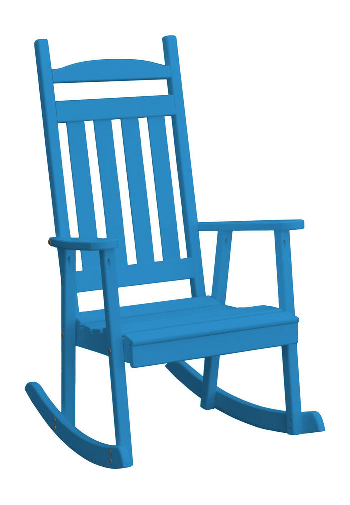 a&l classic porch rocking chair caribbean blue