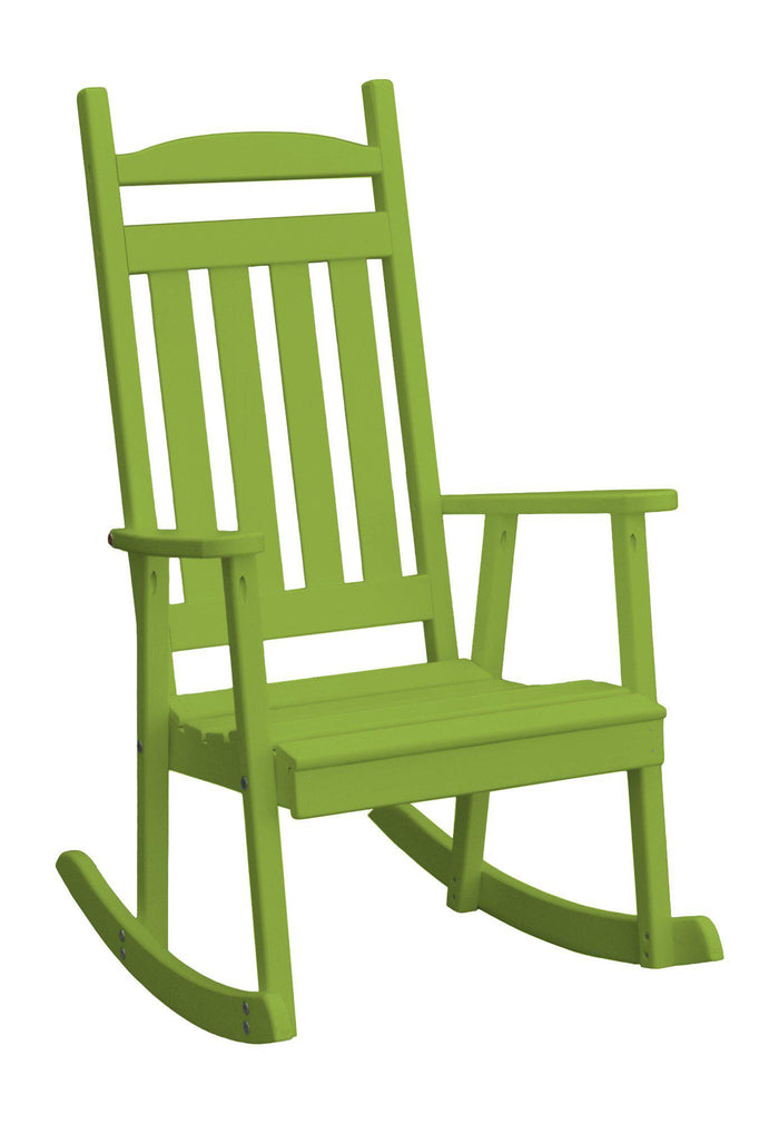 a&l classic porch rocking chair lime green