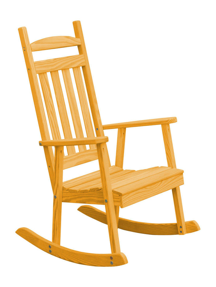 a&l classic porch rocking chair natural stain