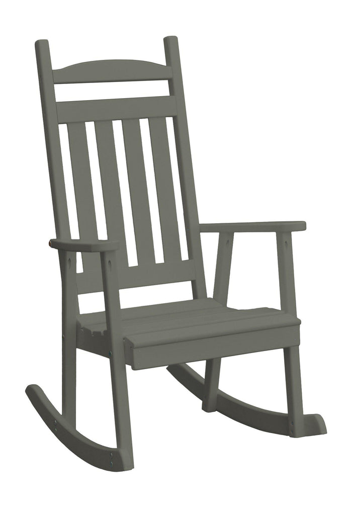 a&l classic porch rocking chair olive gray