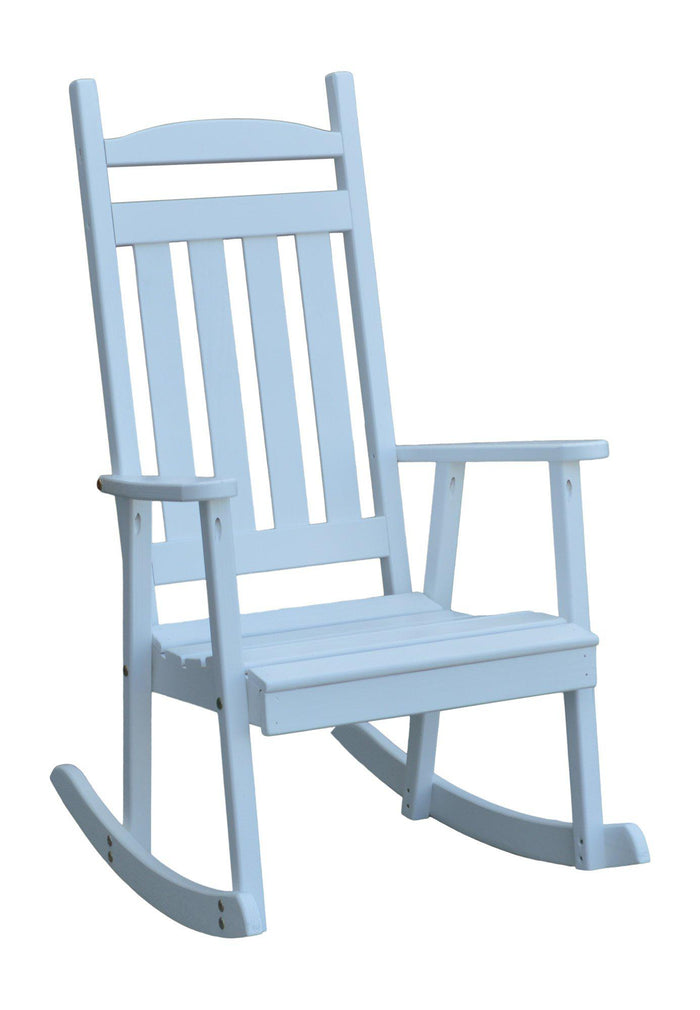 a&l classic porch rocking chair white