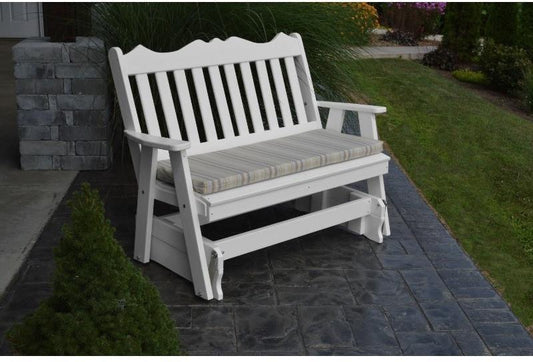 A&L Furniture Company Royal English Recycled Plastic 5ft Glider Chair - Rocking Furniture