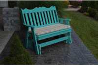 A&L Furniture Company Royal English Recycled Plastic 5ft Glider Chair - Rocking Furniture