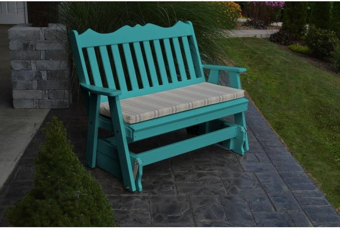 A&L Furniture Company Royal English Recycled Plastic 5ft Glider Chair - Rocking Furniture