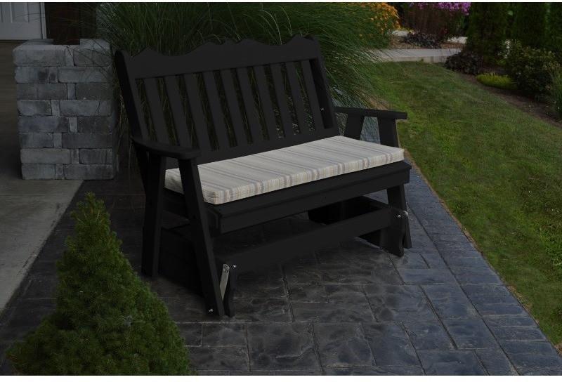 A&L Furniture Company Royal English Recycled Plastic 5ft Glider Chair - Rocking Furniture