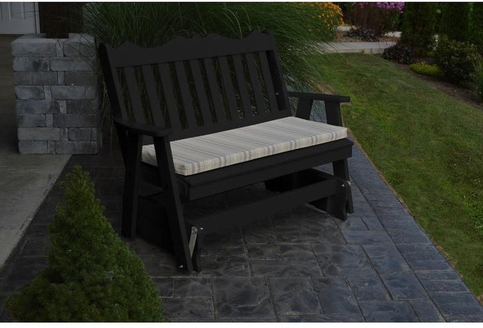 A&L Furniture Company Royal English Recycled Plastic 5ft Glider Chair - Rocking Furniture