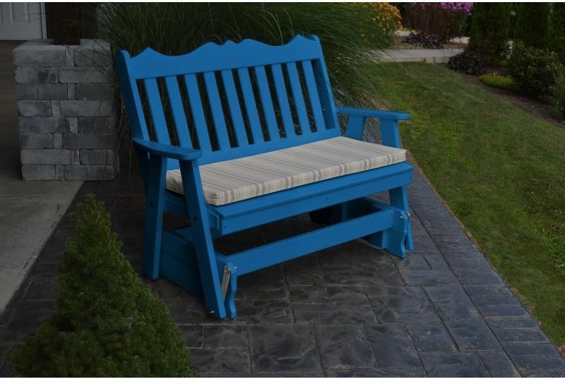 A&L Furniture Company Royal English Recycled Plastic 5ft Glider Chair - Rocking Furniture