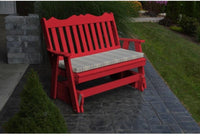 A&L Furniture Company Royal English Recycled Plastic 5ft Glider Chair - Rocking Furniture