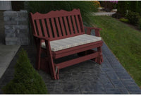A&L Furniture Company Royal English Recycled Plastic 5ft Glider Chair - Rocking Furniture