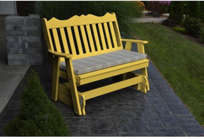 A&L Furniture Company Royal English Recycled Plastic 5ft Glider Chair - Rocking Furniture