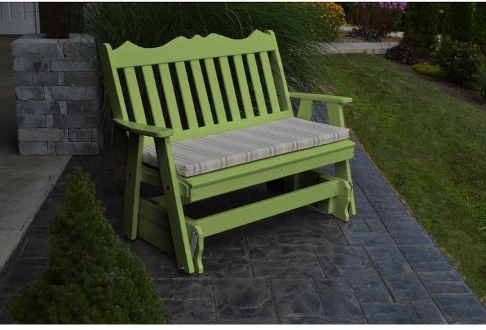 A&L Furniture Company Royal English Recycled Plastic 5ft Glider Chair - Rocking Furniture