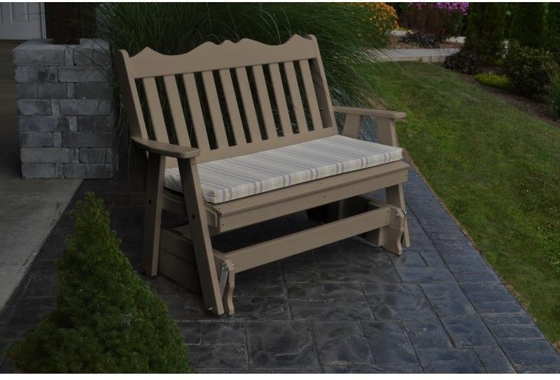 A&L Furniture Company Royal English Recycled Plastic 5ft Glider Chair - Rocking Furniture