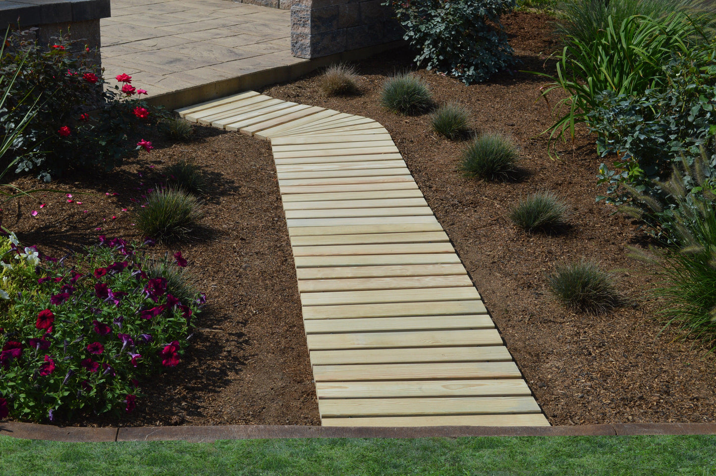 A&L Furniture Co. Pressure Treated Pine 2ft.  45 degree Walkway Corner - LEAD TIME TO SHIP 10 BUSINESS DAYS