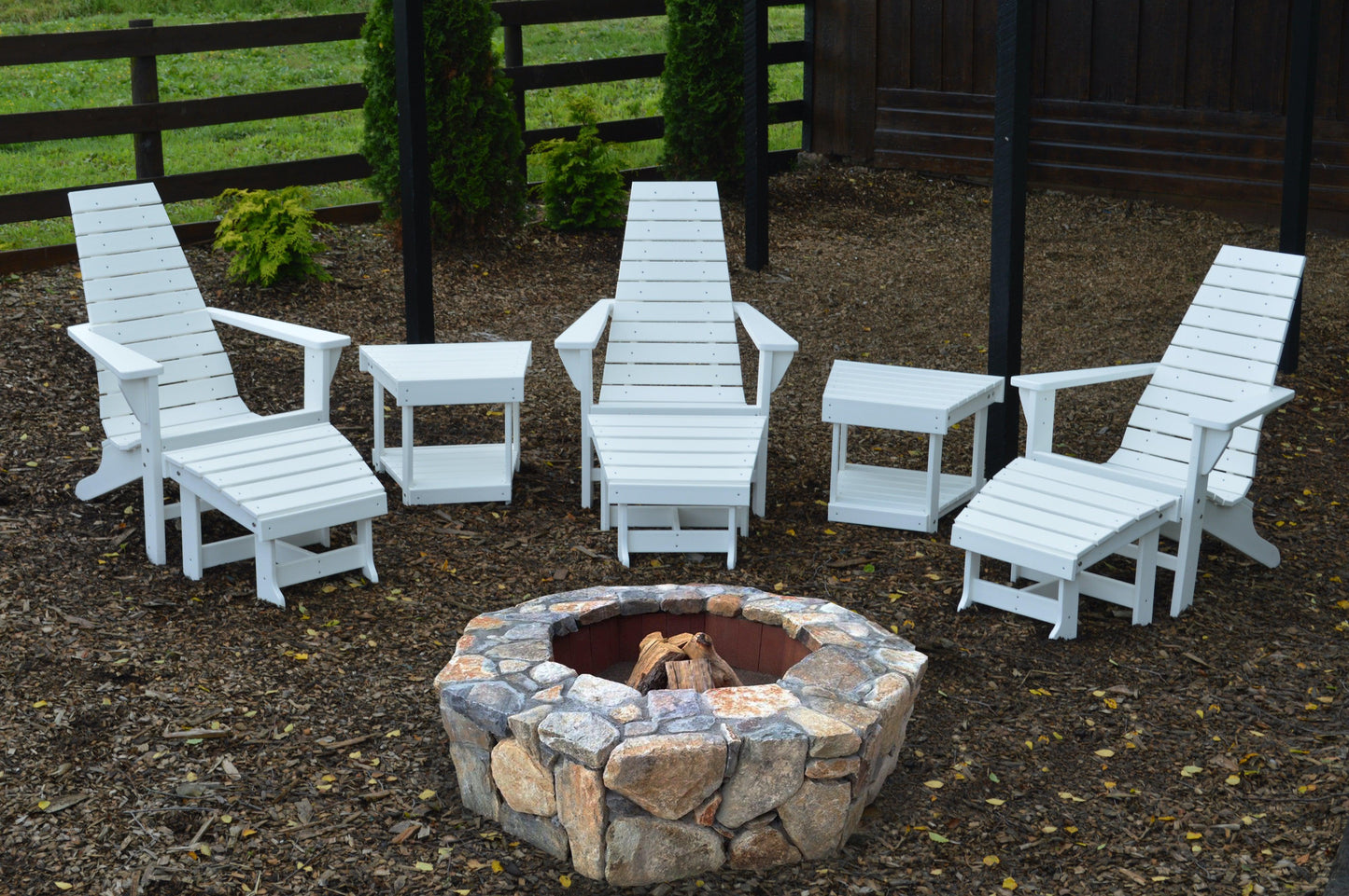 A&L Furniture Co. Recycled Plastic New Hope Contemporary Adirondack Chair - LEAD TIME TO SHIP 10 BUSINESS DAYS