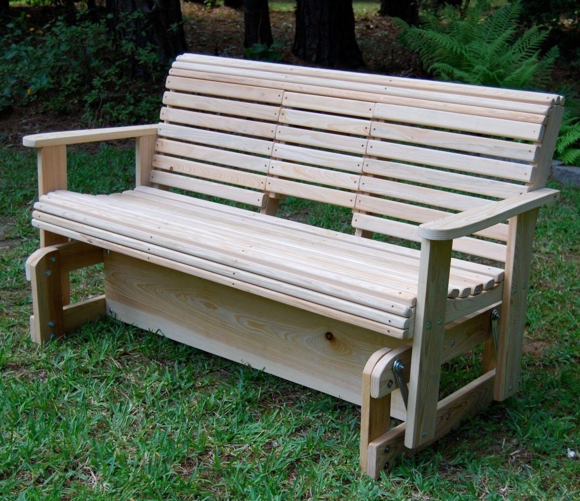 LA Swings Inc. 5 ft Cypress Roll Glider with Flip Cup Holder - LEAD TIME TO SHIP  (UNFINISHED 7 BUSINESS DAYS) - (FINISHED 15 BUSINESS DAYS)