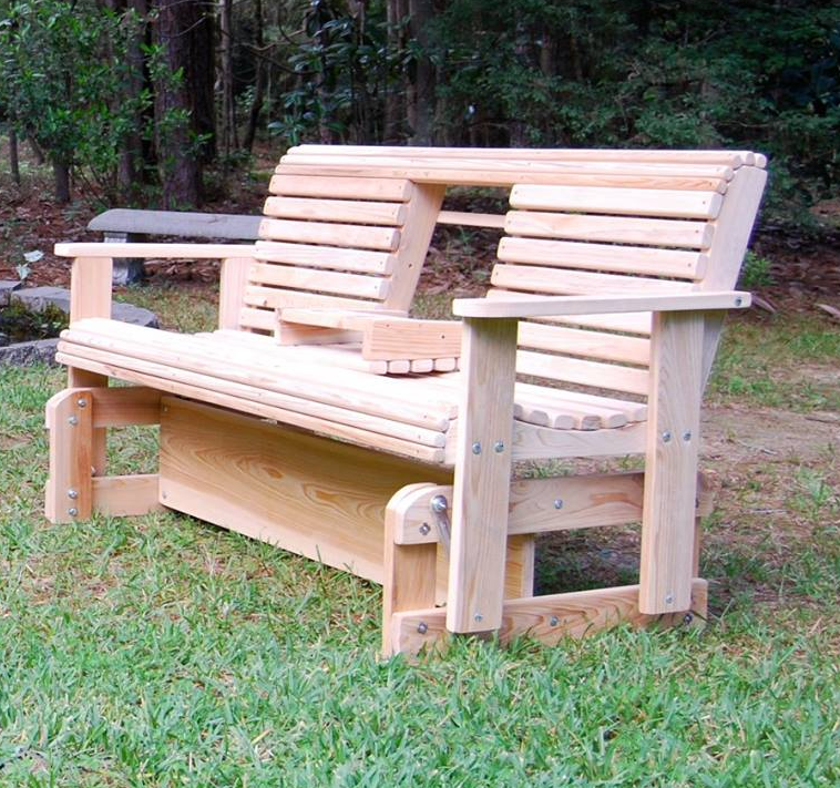 Louisiana Cypress Outdoor Glider Chair Collection