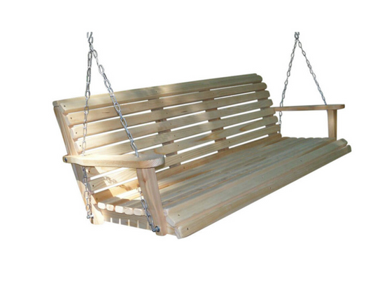 LA Swings Inc. 6ft. Cypress Regular Porch Swing - LEAD TIME TO SHIP  (UNFINISHED 7 BUSINESS DAYS) - (FINISHED 15 BUSINESS DAYS)