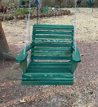 la cypress 2ft green rollback swing chair